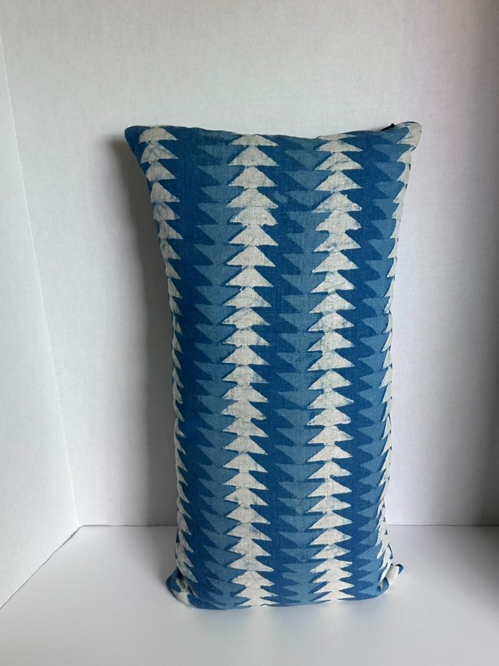 NWOT Block Shop Textiles Hand Block Printed Pillow with Down Insert